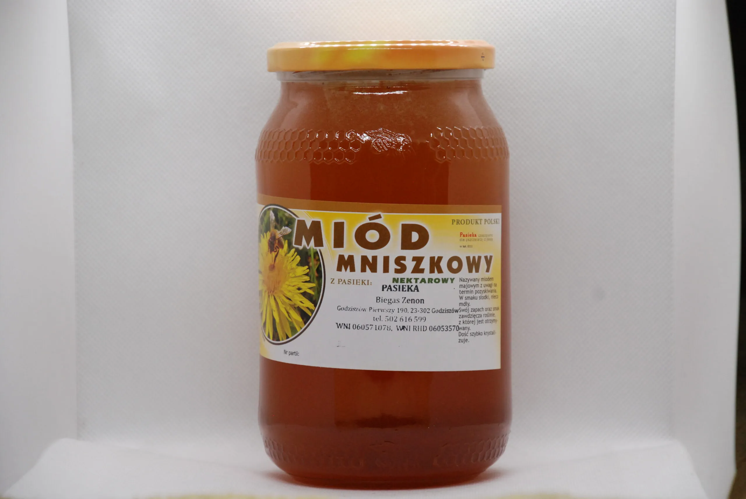 Miód mniszkowy naturalny polski DANMAR