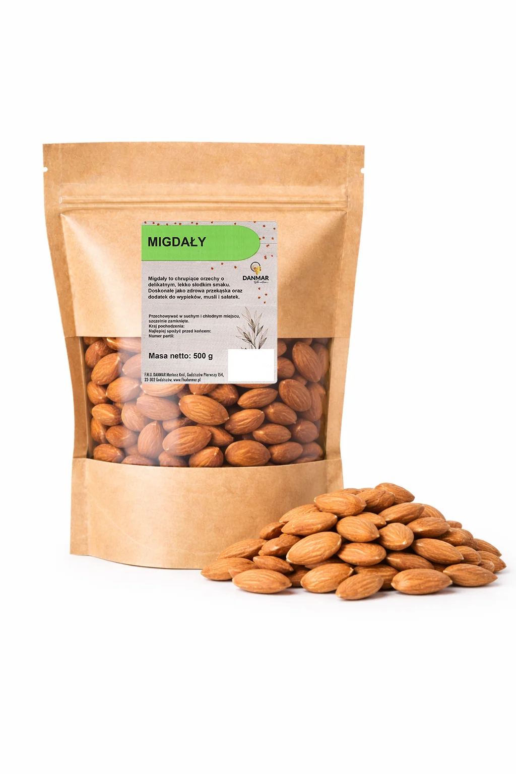 MIgdały całe naturalne zdrowe