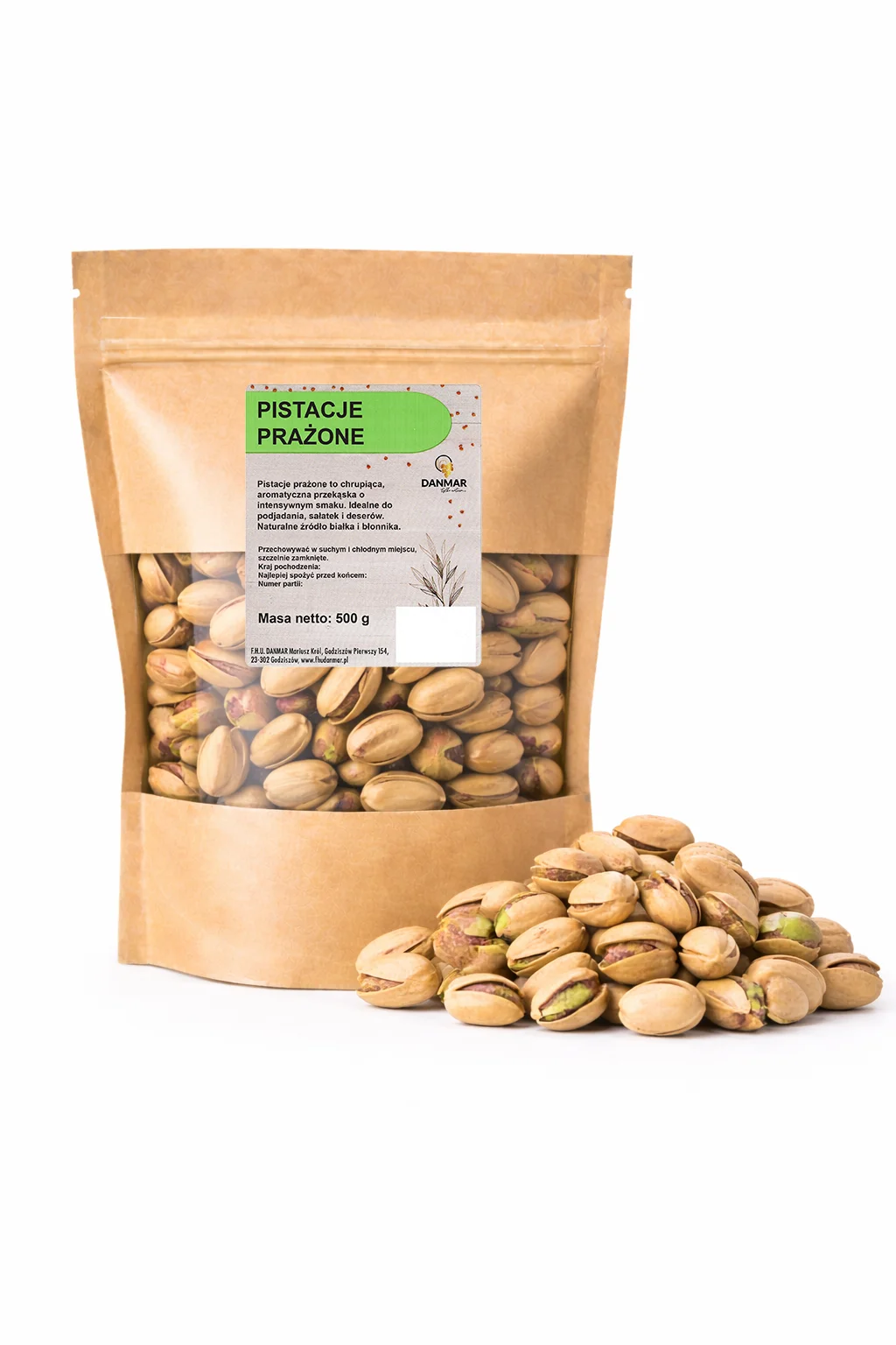 Pistacje prażone naturalne zdrowe